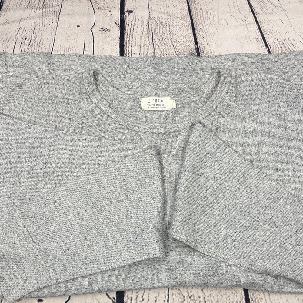 J. Crew Men's Heather Gray Crewneck Sweater